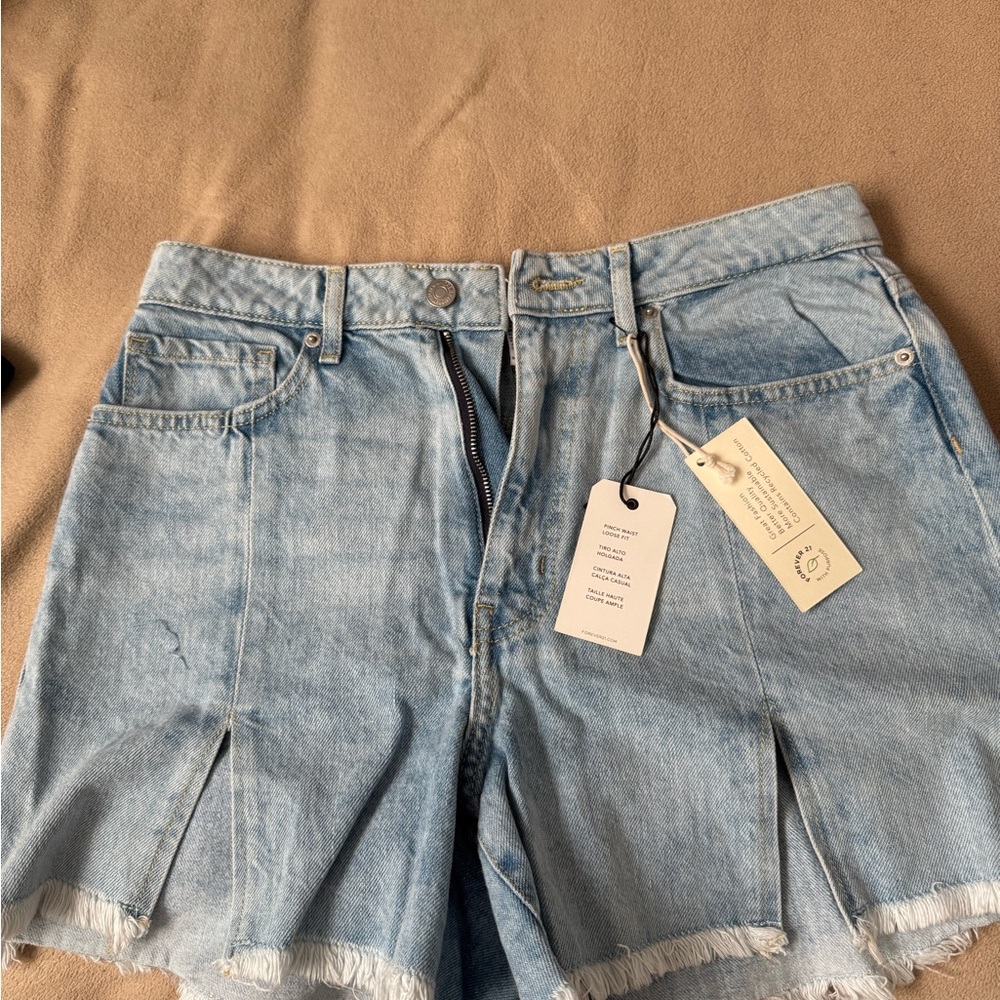 Jean Shorts High-Waisted Distressed